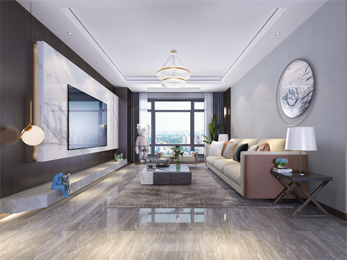 中海鉑悅公館133平米現代簡約裝修效果圖