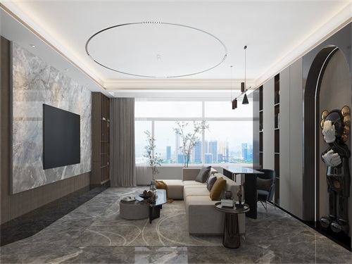 中海悅府189㎡現(xiàn)代輕奢裝修效果圖 中海悅府189㎡現(xiàn)代輕奢裝修效果圖