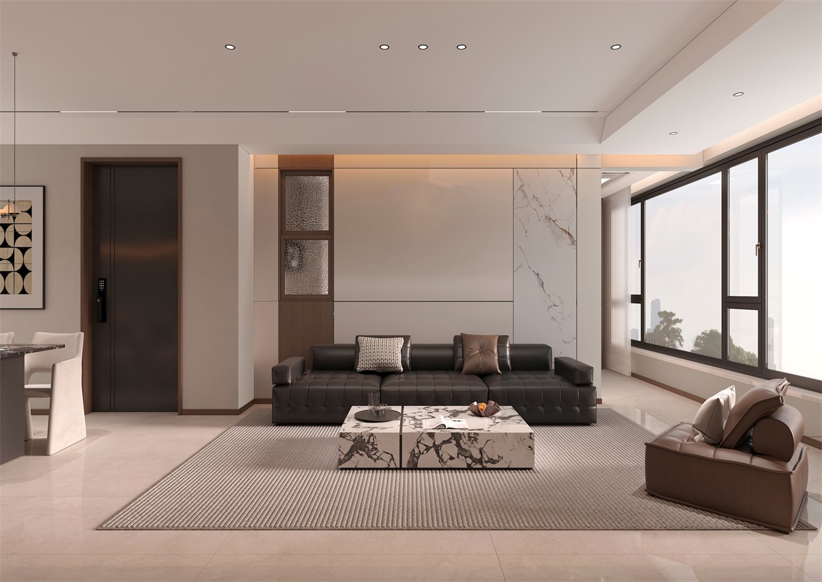 玉庭華府131㎡ | 現(xiàn)代意式+美拉德色系，濃郁棕調(diào)的電影氛圍直接封神！