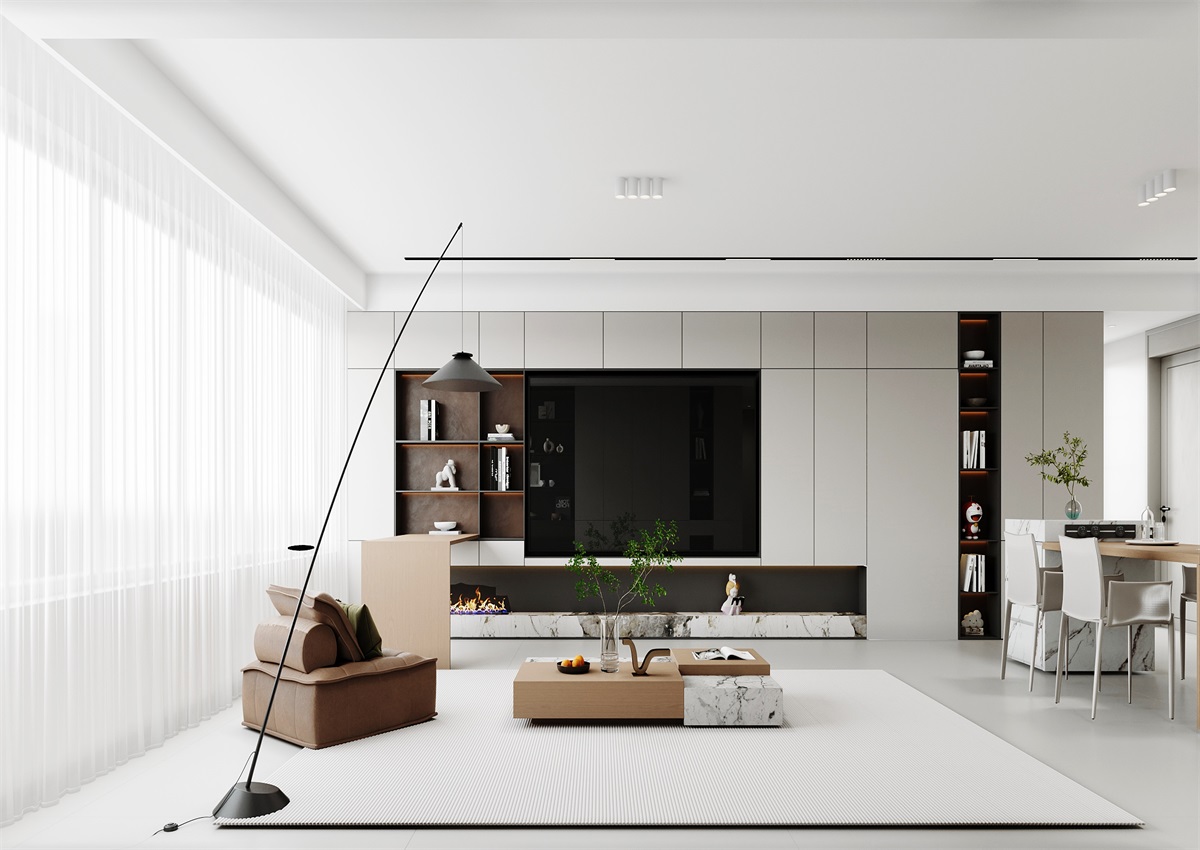 中海華樾143㎡ | 三口之家的極簡(jiǎn)主義，審美+功能雙雙在線！