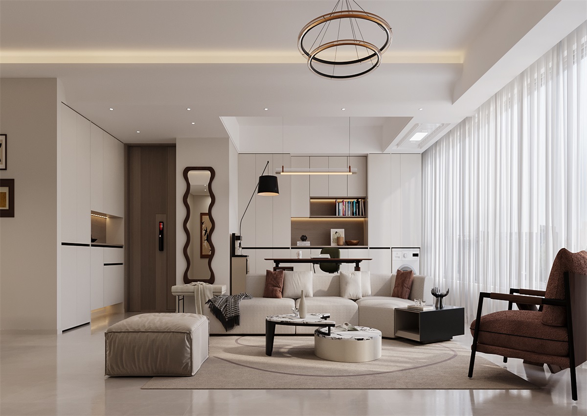 中海尚學(xué)府135㎡ | 為什么都喜歡奶油風(fēng)？看完她家我知道了