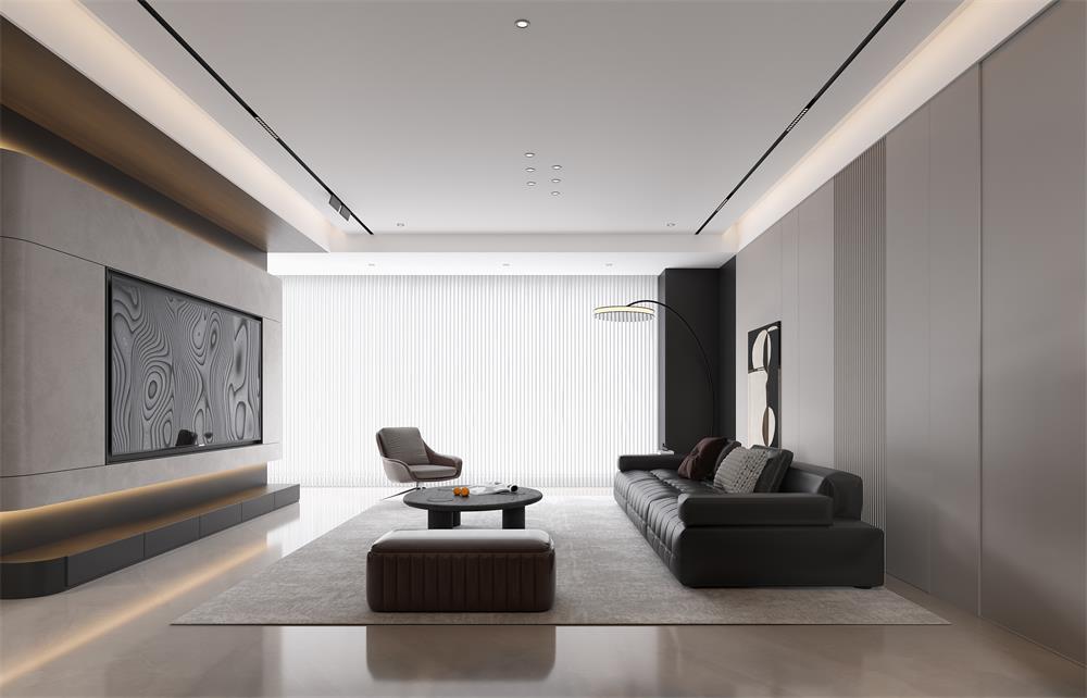 中海華樾133㎡ | 看不膩的「黑白極簡」王炸組合！高級感原地封神！