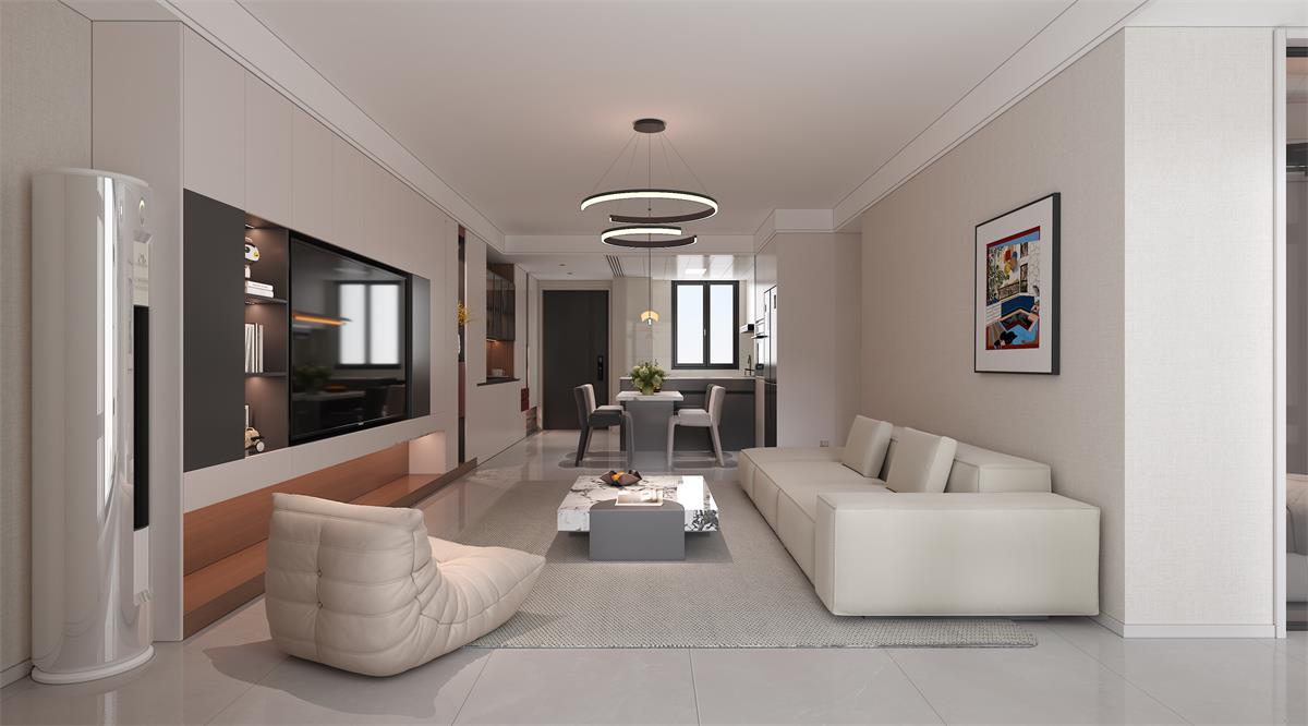 星耀閱海 |123㎡小三居極限改造！整墻收納柜+開(kāi)放式餐廚，空間翻倍還顯大！